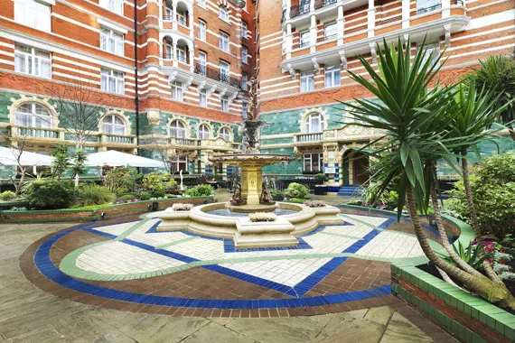 The stunning courtyard at 51 Buckingham Gate