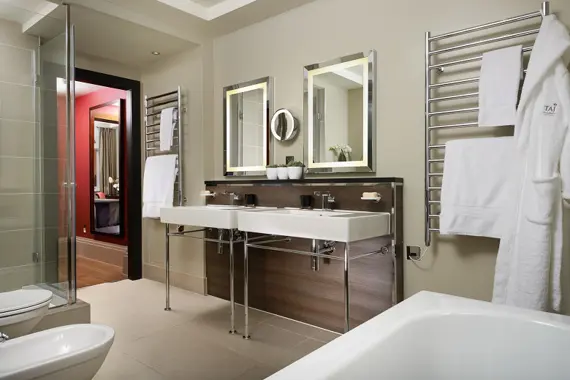 One of the gorgeous bathrooms in a Kings Three Bedroom Suite