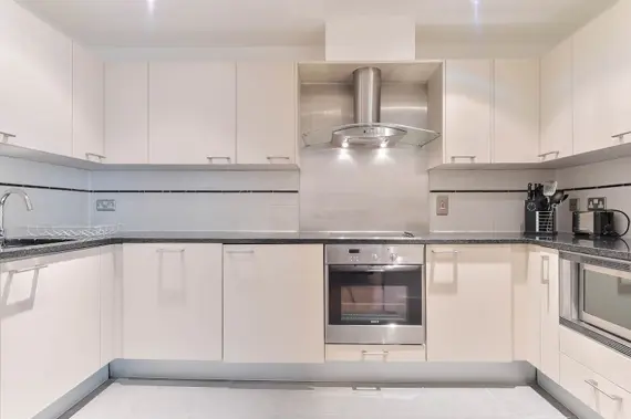 A modern, fully equipped kitchen