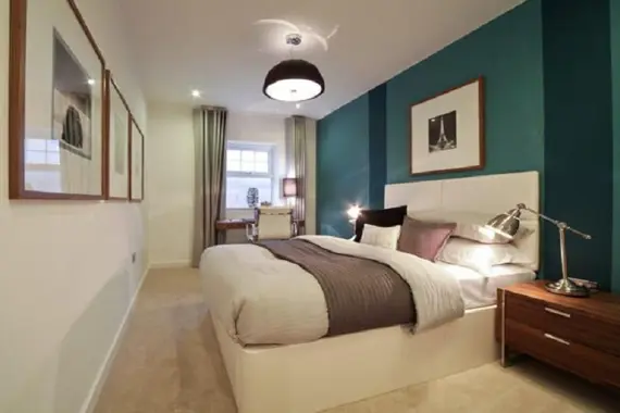 A lovely, modern bedroom