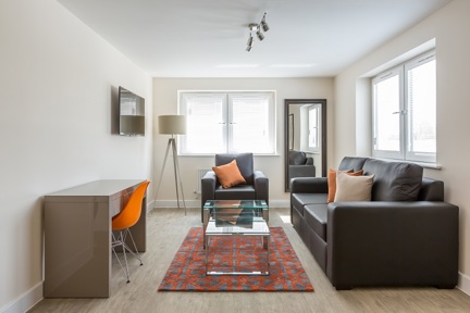 A clean, contemporary (and Central) living space.