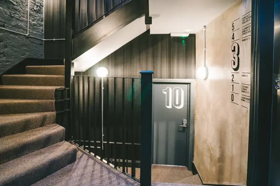 All floors are accessible by stairs or a lift