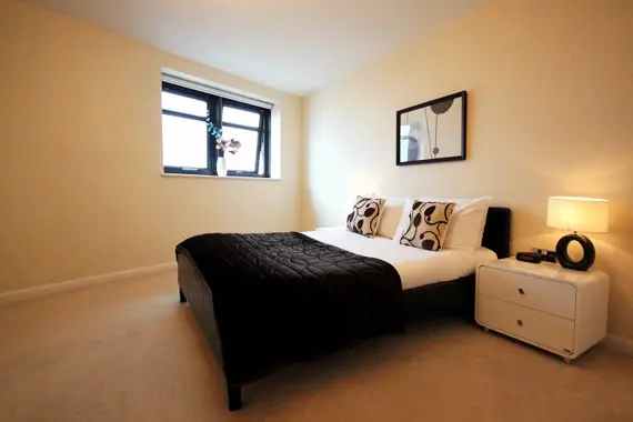 Spacious double bedrooms at Q East Apartments