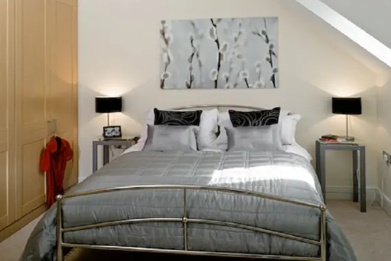 Built in cupboards offering space and comfort