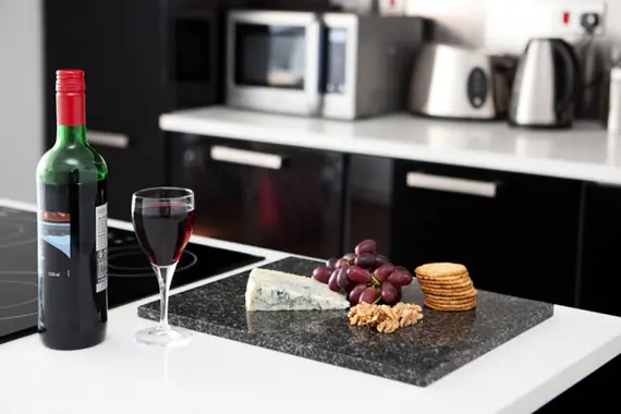 A modern and well equipped kitchen at The Spires Glasgow