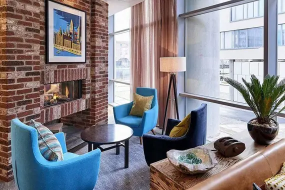 Just one of the many communal areas you can relax in