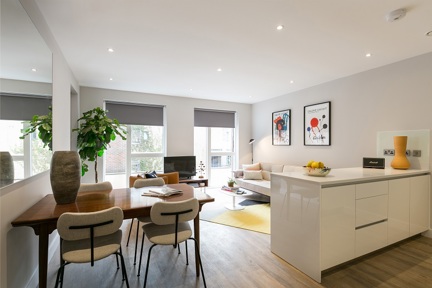 An inviting and large living room