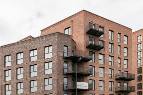 The exterior view for Dalston Works Apartments