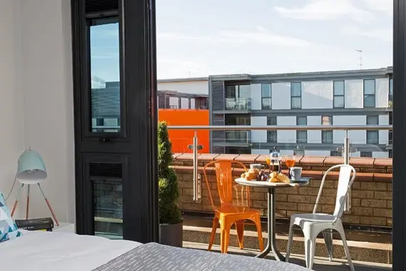 A beautiful balcony at 7Zero1 Apartments