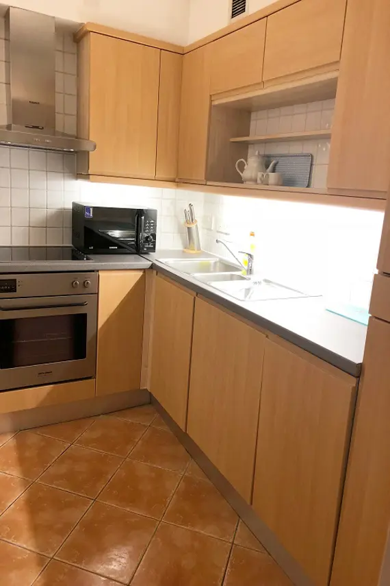 A modern fully equipped kitchen