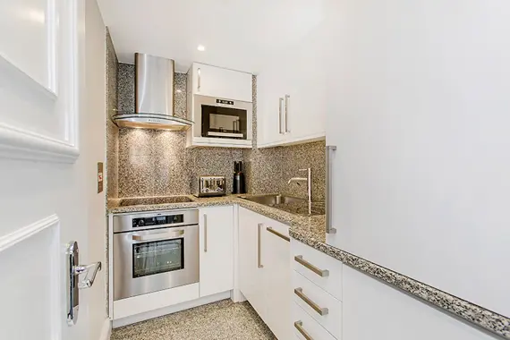 A two bedroom standard fully equipped kitchen