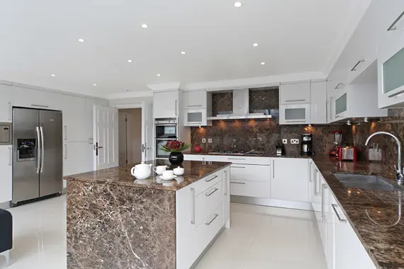 A beautiful kitchen to show off your culinary skills in a four bedroom penthouse