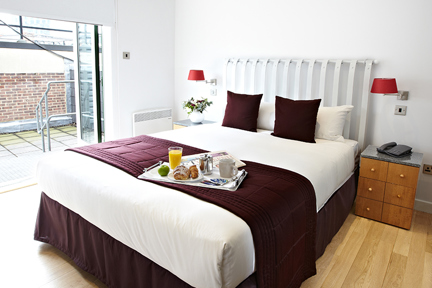 A beautiful two bedroom penthouse apartment