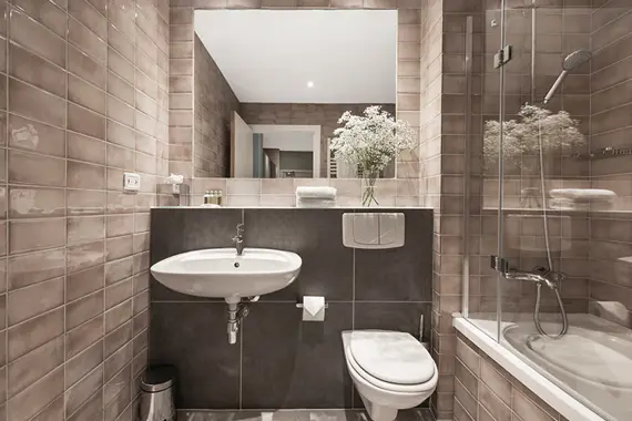 A luxury bathroom
