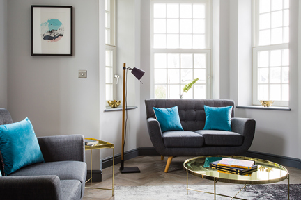 Elegant and stylish furniture throughout