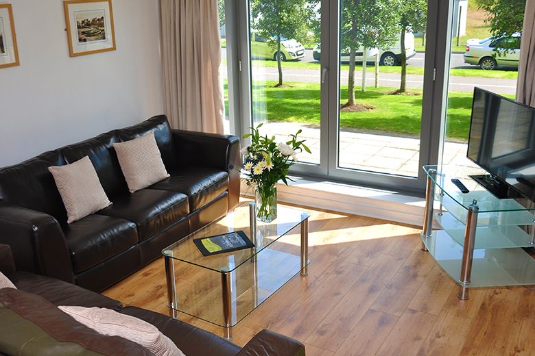 A light living space in a two bedroom apartment