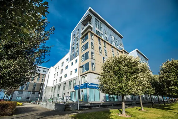 Exterior of Ocean Apartments in Edinburgh