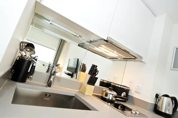 One of the modern and well equipped kitchens