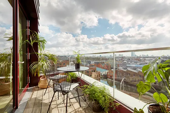 Get some fresh air on your very own balcony