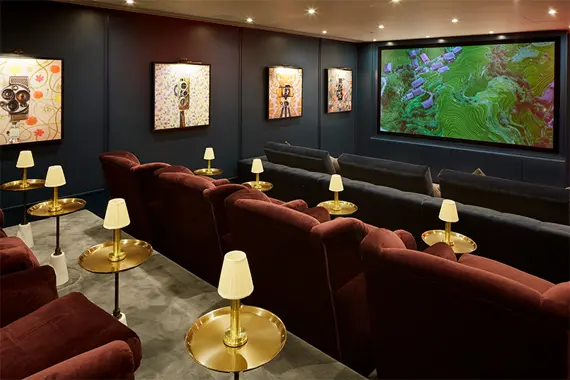 Want to watch a movie! Onsite cinema room at Gloucester Park