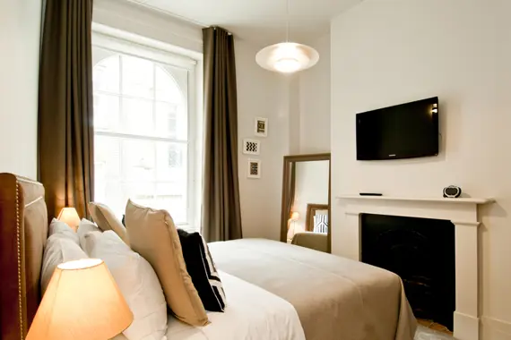 A warm, comfortable bedroom