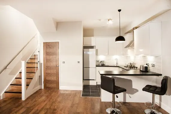 A lovely living and kitchen area