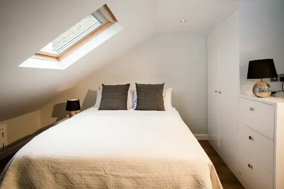 A studio apartment at the Grove