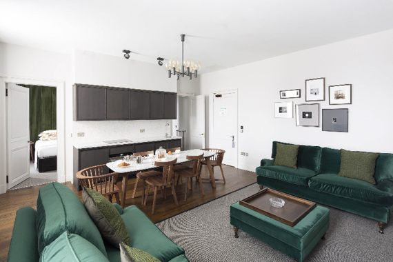 Check out the space in this apartment!