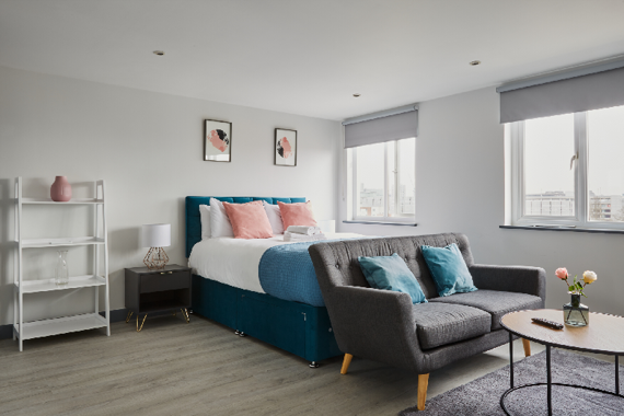 A relaxing and quiet studio apartment