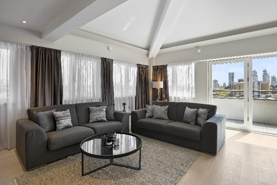 The beautiful penthouse suite in Vauxhall