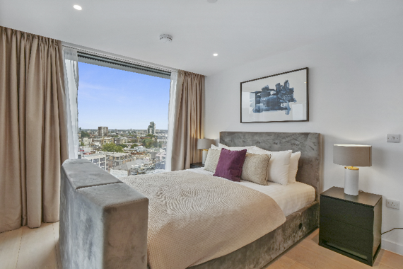 A beautiful three bedroom penthouse with a stunning view