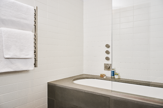 A lovely bathroom in the one bedroom suites
