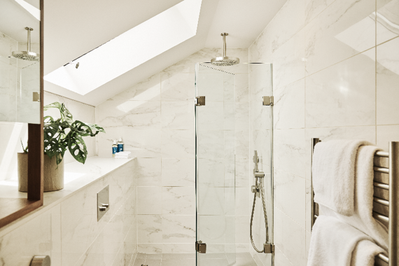 A stunning shower in Marylebone