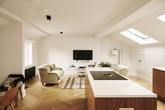 A elegantly designed two bedroom