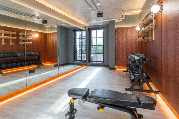 Gym on site for all guests to use!