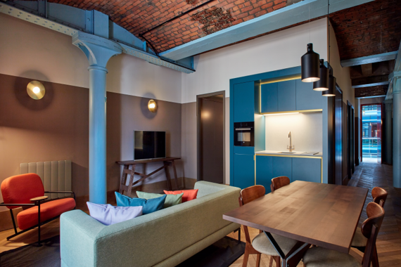 Lovely open plan livingroom and kitchen at premium Two Bedroom