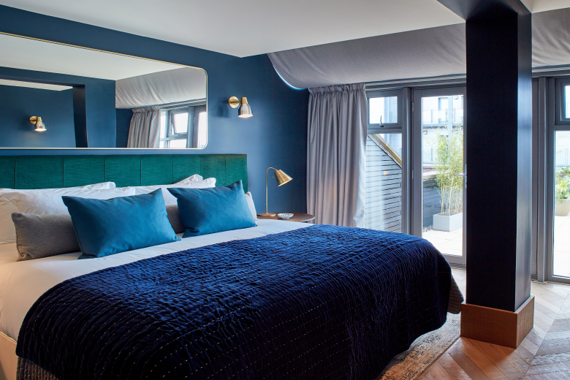 Beautiful and comfortable bedroom at the two bedroom Penthouse