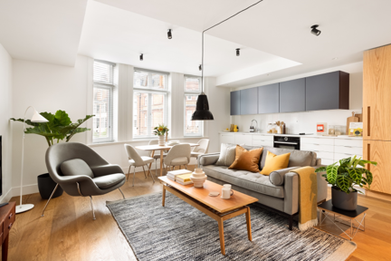 A stylish and elegant studio apartment