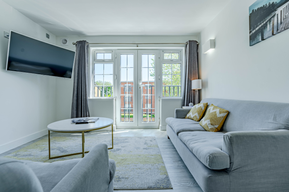 Bright and spacious living area