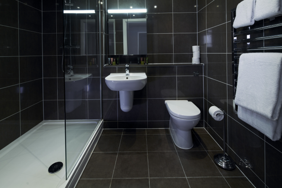 Clean luxury shower room
