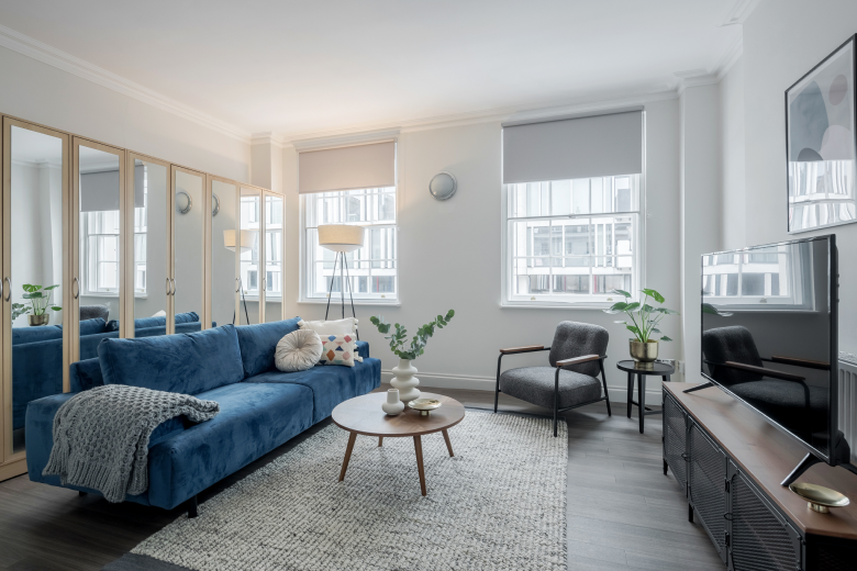 Step into the bright and spacious living area