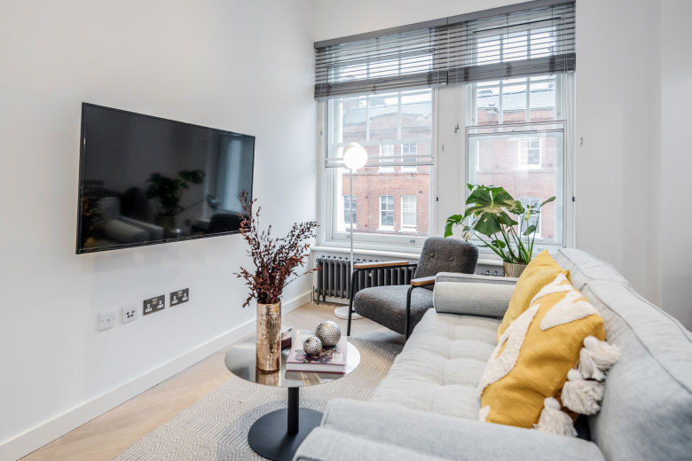 A stylish and elegant living room