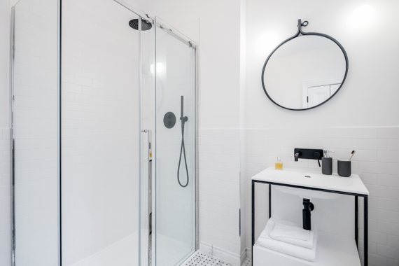 Pristine and hygienic bathroom, perfect for relaxation