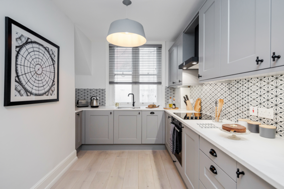 Fully equipped kitchen convenient creating a seamless and inviting atmosphere