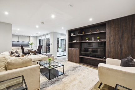 A spacious and bright living area in Westminster