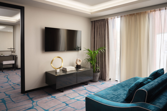 A stylish and elegant living room