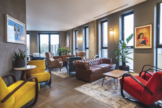 Beautifully decorated lobby areas