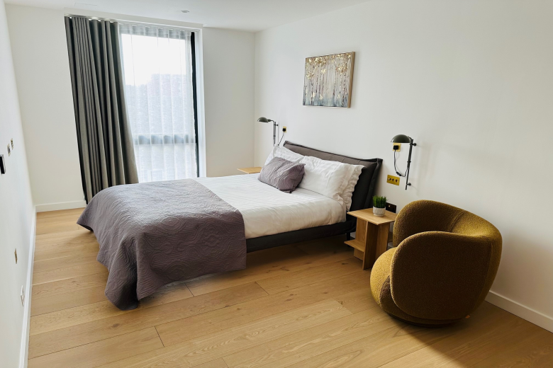 A cozy and elegant bedroom