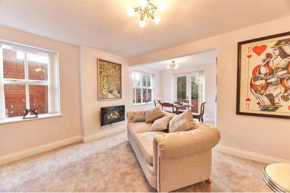 Spacious and comfortable lounge area in Durham