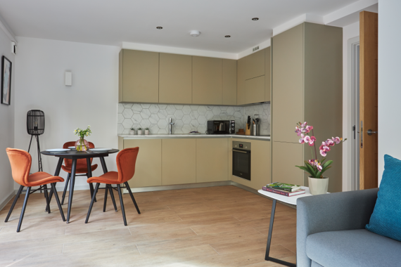 A fully-equipped and contemporary kitchen